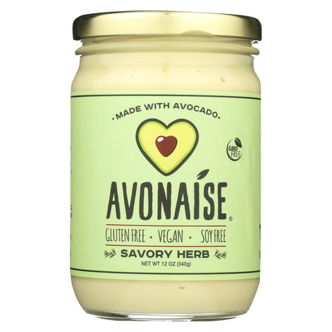 Avonaise - Vegan Mayo Substitute - Savory Herb - Case Of 6 - 12 Oz.