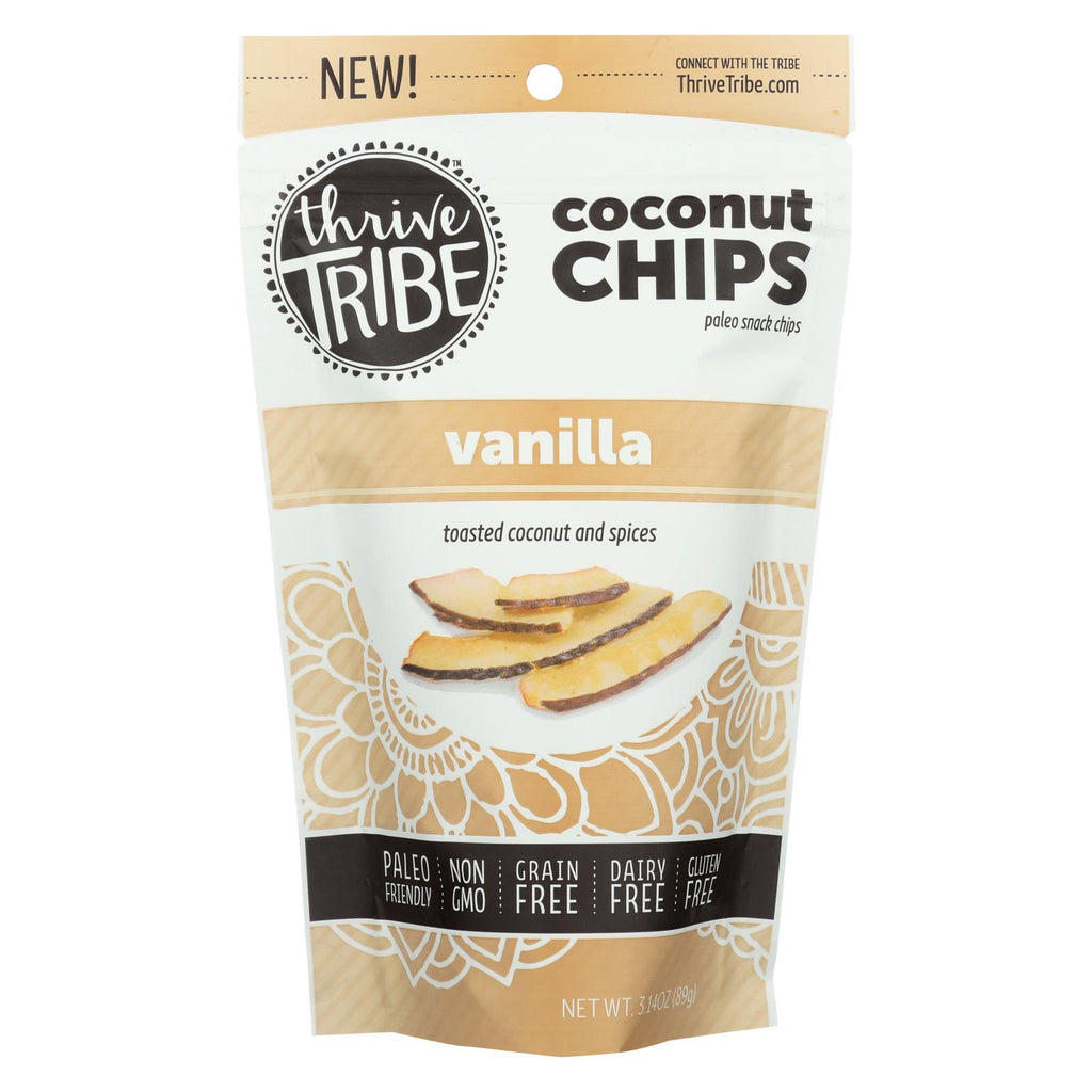 Thrive Tribe - Coconut Chips - Vanilla - Case Of 6 - 3.14 Oz.