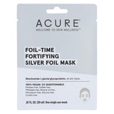 Acure - Mask - Foil - Time Fortifying Silver Foil Mask - Case Of 12 - 0.67 Fl Oz.