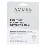 Acure - Mask - Foil - Time Fortifying Silver Foil Mask - Case Of 12 - 0.67 Fl Oz.