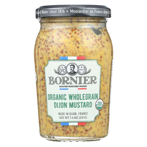 Bornier - Mustard - Organic Whole Grain - Case Of 6 - 7.4 Oz.