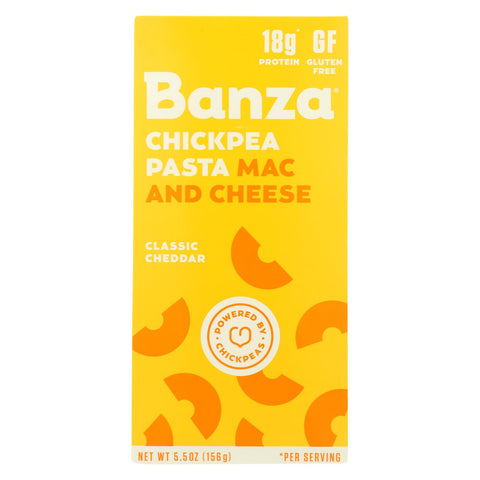 Banza - Chickpea Pasta Mac And Cheese - Classic Cheddar - Case Of 6 - 5.5 Oz.