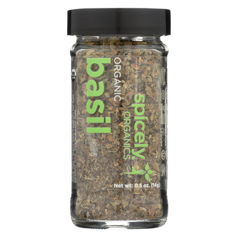 Spicely Organics - Organic Basil - Case Of 3 - 0.5 Oz.