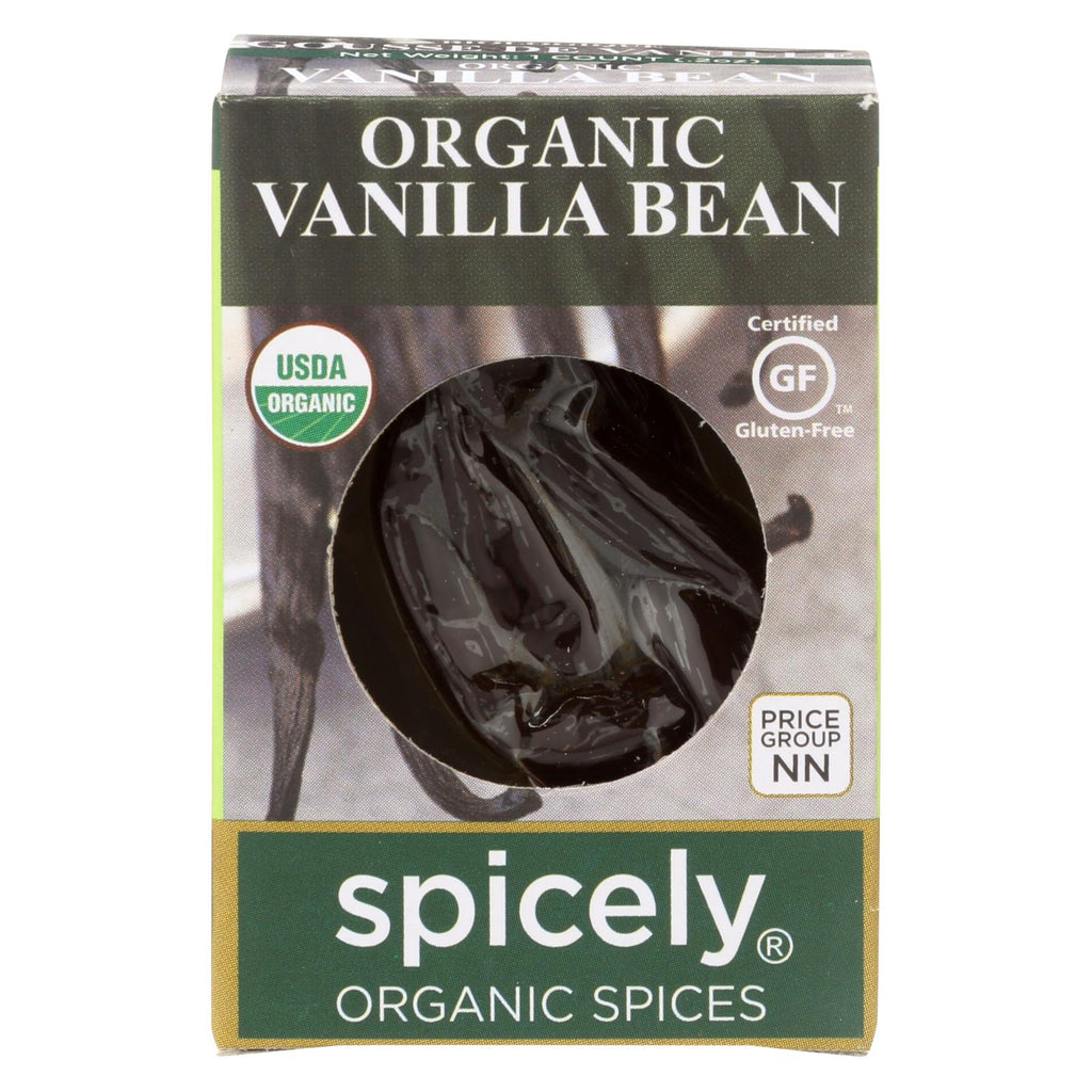 Spicely Organics - Organic Vanilla Bean - Case Of 6 - 0.2 Oz.