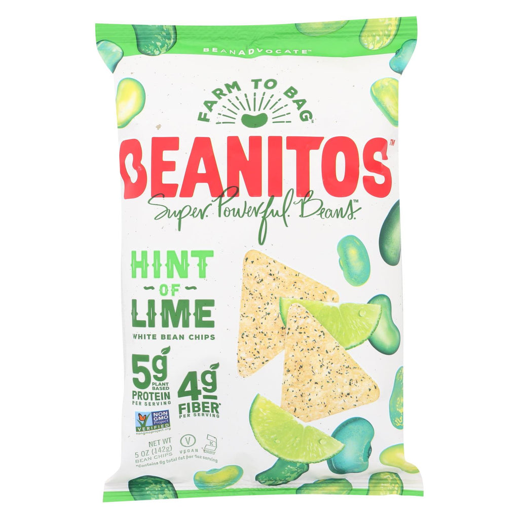 Beanitos - White Bean Chips - Hint Of Lime - Case Of 6 - 5 Oz.