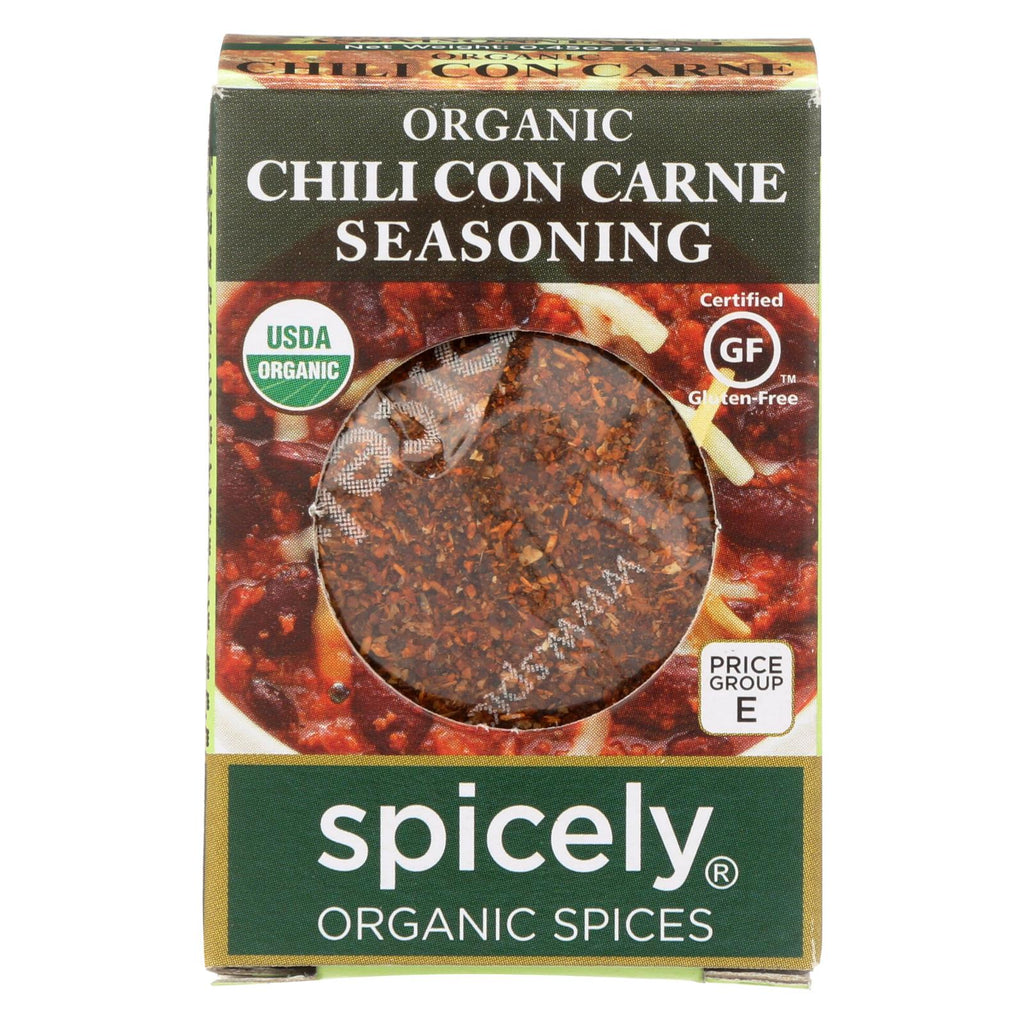 Spicely Organics - Organic Seasoning - Chili Con Carne - Case Of 6 - 0.45 Oz.