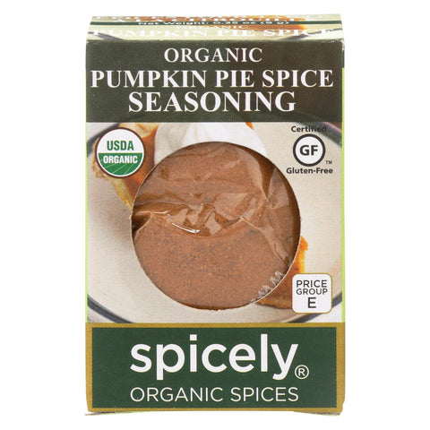 Spicely Organics - Organic Seasoning - Pumpkin Pie Spice - Case Of 6 - 0.35 Oz.